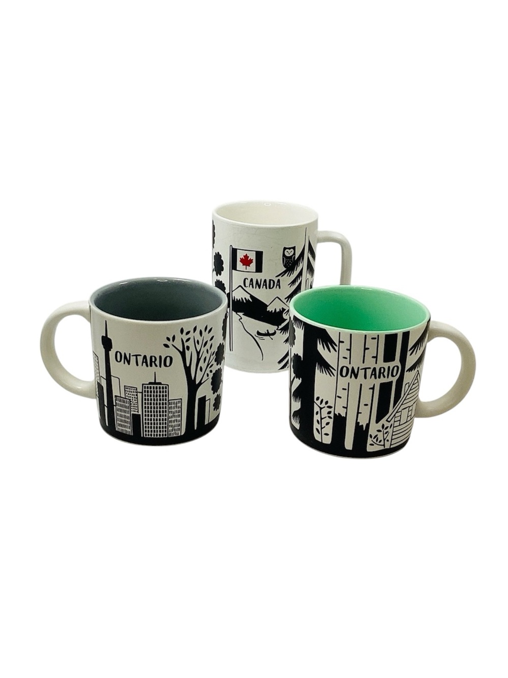 🐷 Indigo Ontario Canada Mug Bundle - 3pc